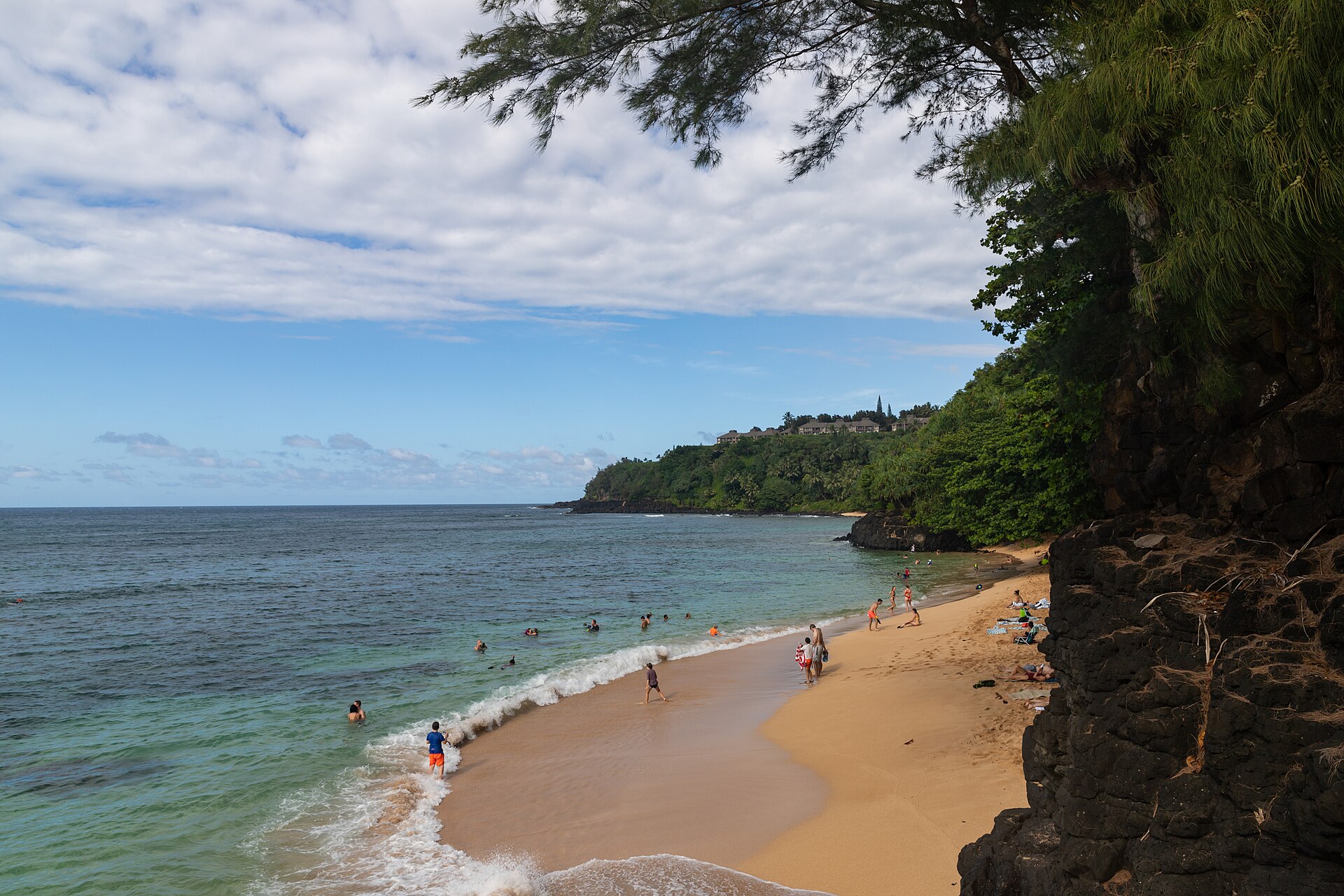 Hideaways Beach from above
